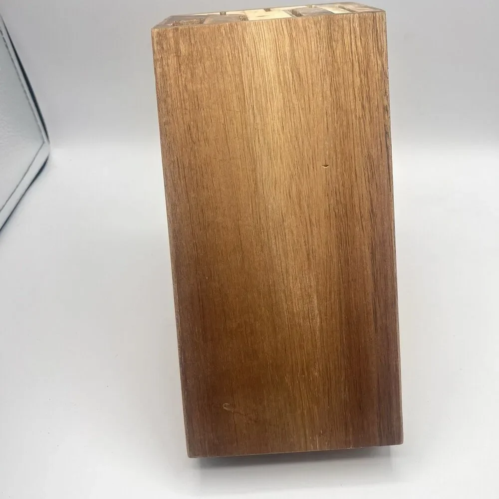 PIONEER WOMEN Wooden Wood Knife Block with 13 Slots